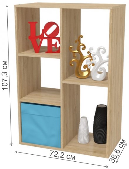 Стеллаж СТ102 дуб сонома