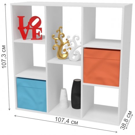 Стеллаж СТ103 белый