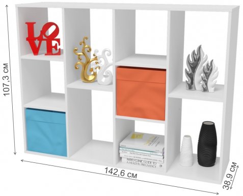 Стеллаж СТ104 белый