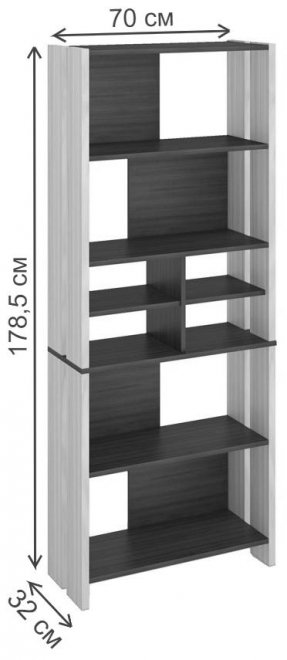 Стеллаж СТЛ-ОВХ Ш шамони-ч
