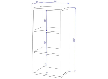 Стеллаж Оревро ш1в1 В