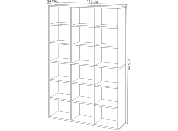 Стеллаж СУ ш3в2