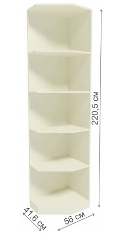 Стеллаж угловой Ливадия Л21 weave светлый