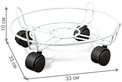 Подставка под цветы Пальмина белая