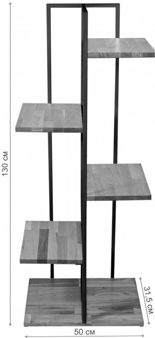 Цветочница Loft 6 MAX белая