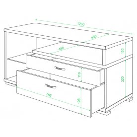 Тумба для ТВ ТК-10М карамель