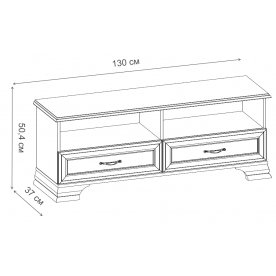 ТВ-тумба Тиффани RTV 2S2N