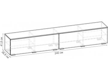 ТВ-тумба ТВ-тумба 2400 Т.032.2400-01