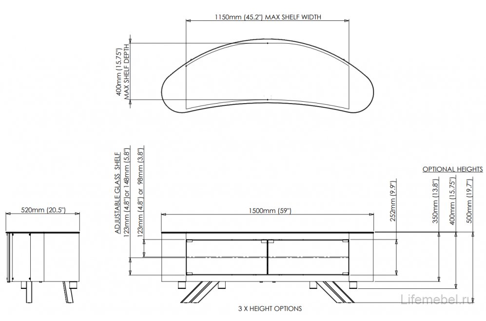 ТВ-тумба Bay FS1500BAYO
