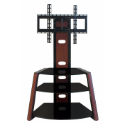 черный лаковый / махагон