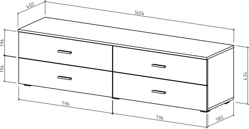 ТВ-тумба Мартин-6 белый