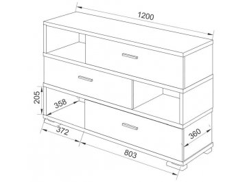 ТВ-тумба СБ-40/3