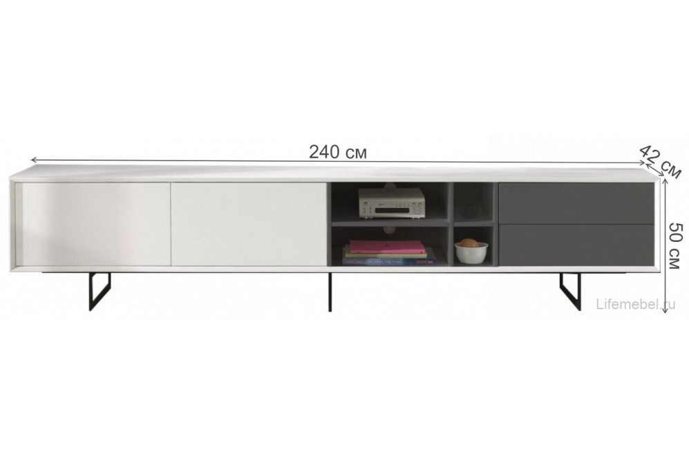 ТВ-тумба TV 130 белый — купить в Москве по цене 59 400 руб.