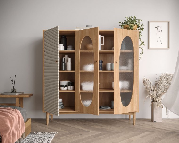 Витрина Баббл (Bubbles) BBL13 Орех