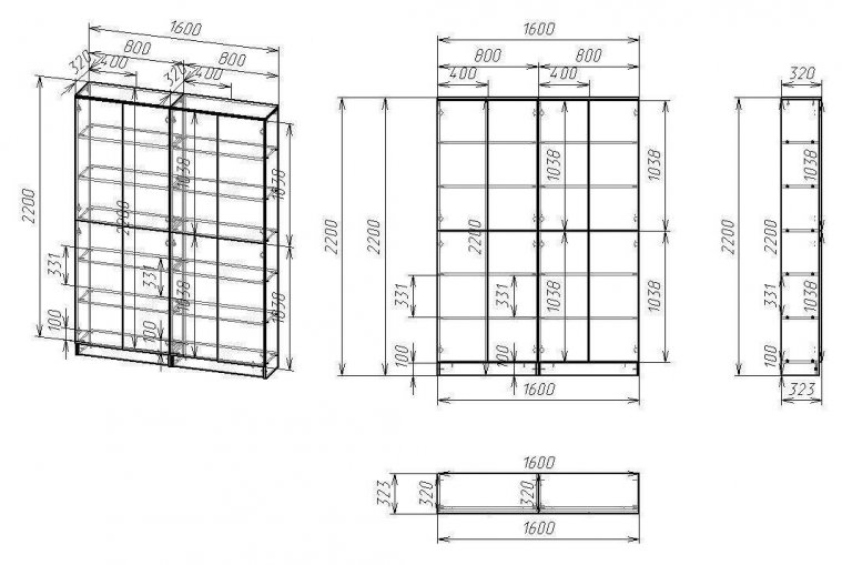 Витрина Мебелайн-12 венге