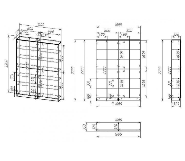 Витрина Мебелайн-12 венге