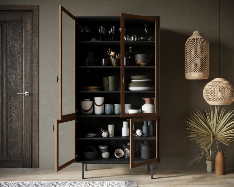 Витрина Эмерсон (Emerson) EM09 черный