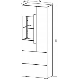 Витрина Куба 1704.М4
