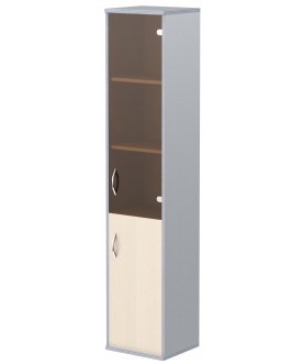 Витрина Imago СУ-1.2L клен / металлик