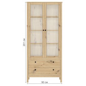 Витрина Хельга REG2W2S с подсветкой