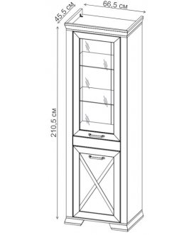Витрина Марсель REG1W1DP