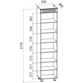 Витрина Элизабет ЭМ-4 правая
