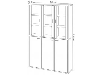 Витрина Оревро (ш3в2)+3ФГ+3ФС КВ