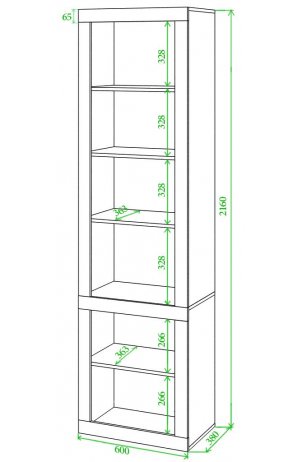 Витрина Той БЕБЕ белая / белая