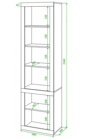Витрина Той ШБЕ шамони / белая