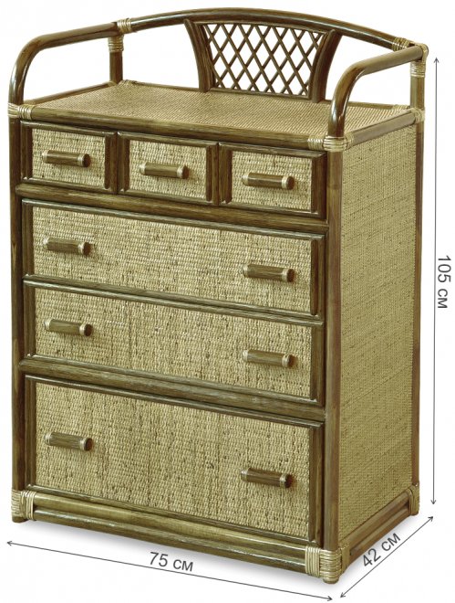 Комод Calamus Rotan 08/31 олива