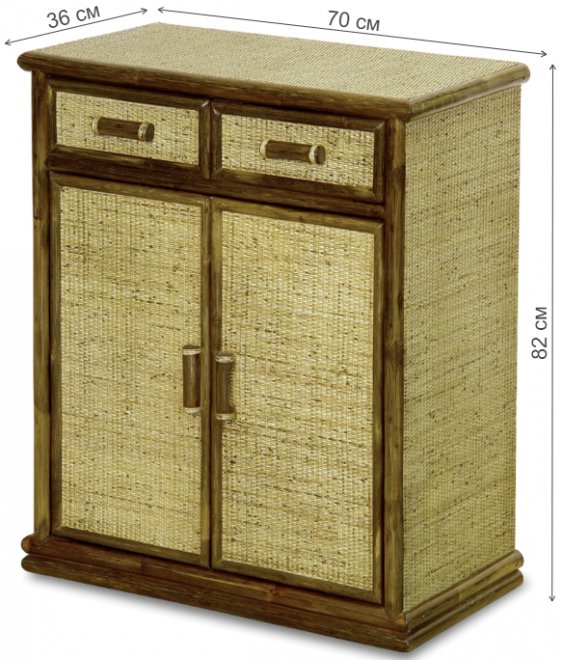 Комод Calamus Rotan 08/36 олива