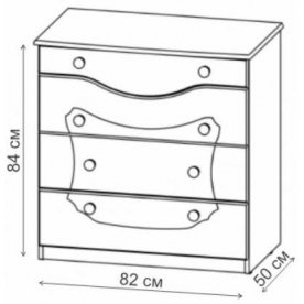 Комод Орхидея СП-002-15 ольха с патиной