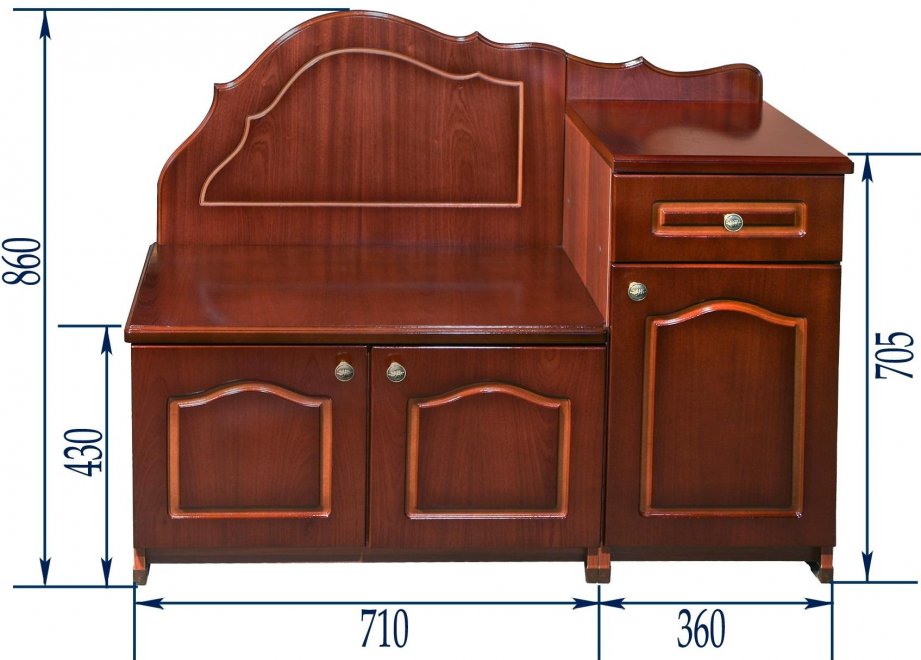 Обувница Константа орех тёмный