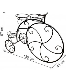 Подставка для цветов Велосипед большой
