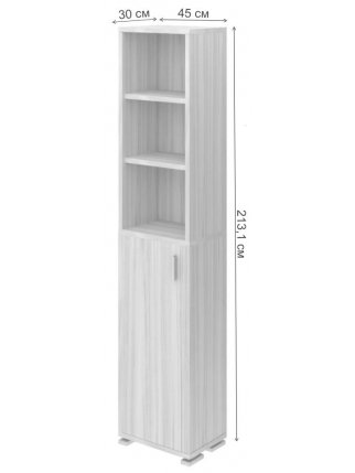 Стеллаж ПУ-20-2 БЕН белый / нельсон