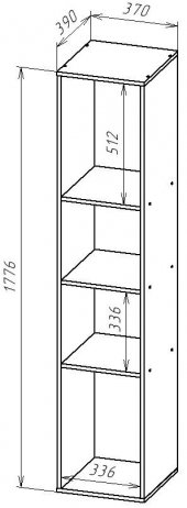 Стеллаж СТ171 венге