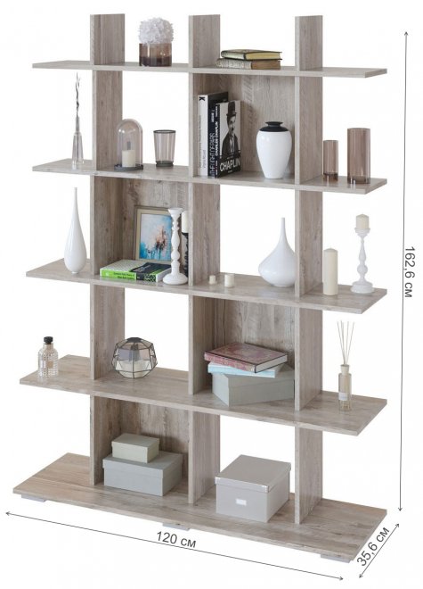 Стеллаж СТ-5 дуб юкон