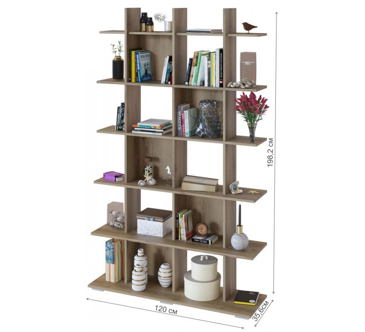 Стеллаж СТ-6 дуб делано