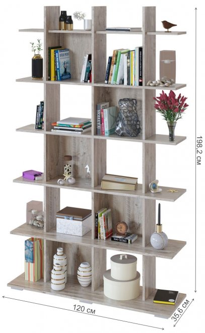 Стеллаж СТ-6 дуб юкон