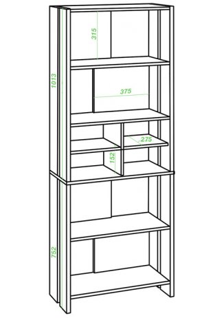 Стеллаж СТЛ-ОВХ Н нельсон