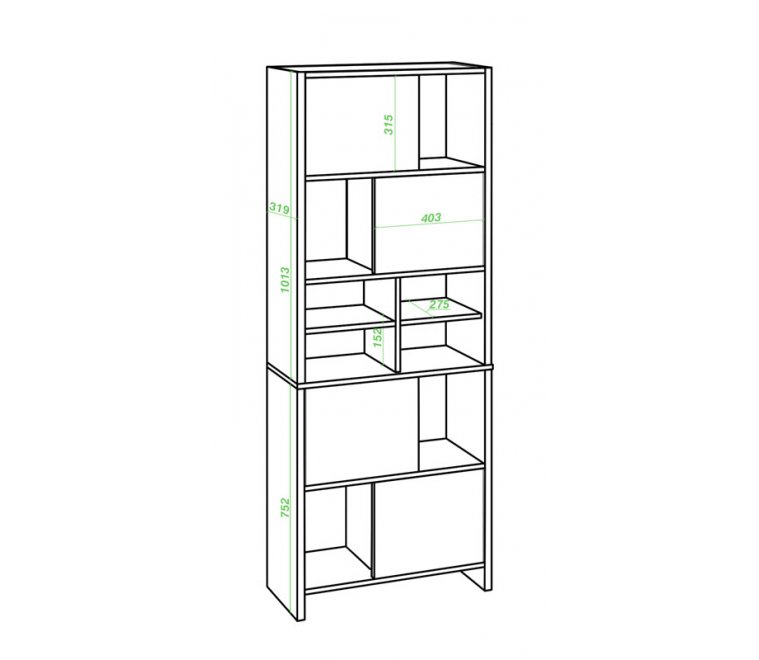 Стеллаж СТЛ-ЗВХ БЕ белый