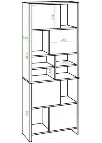 Стеллаж СТЛ-ЗВХ ВК венге / карамель