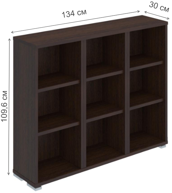 Стеллаж Феланта-60-1 В венге