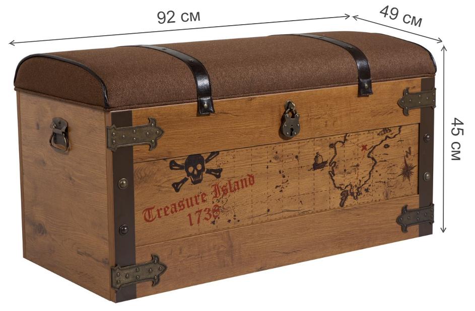 Сундук детский Pirate орех