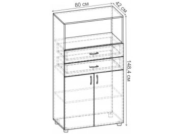 Тумба Тумба 800 СТ.040.800-01