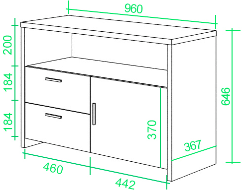 Тумба ТБЛ КШ карамель / шамони-ч
