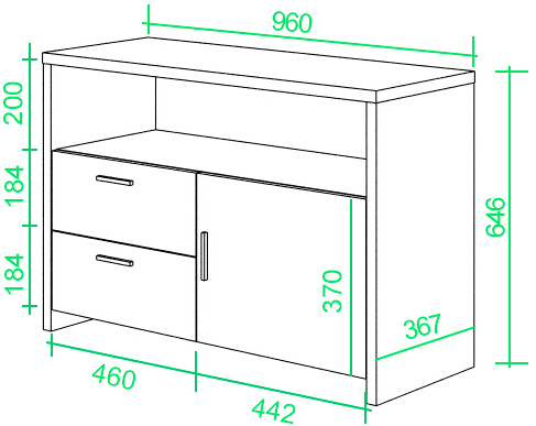 Тумба Беера КВ карамель / венге
