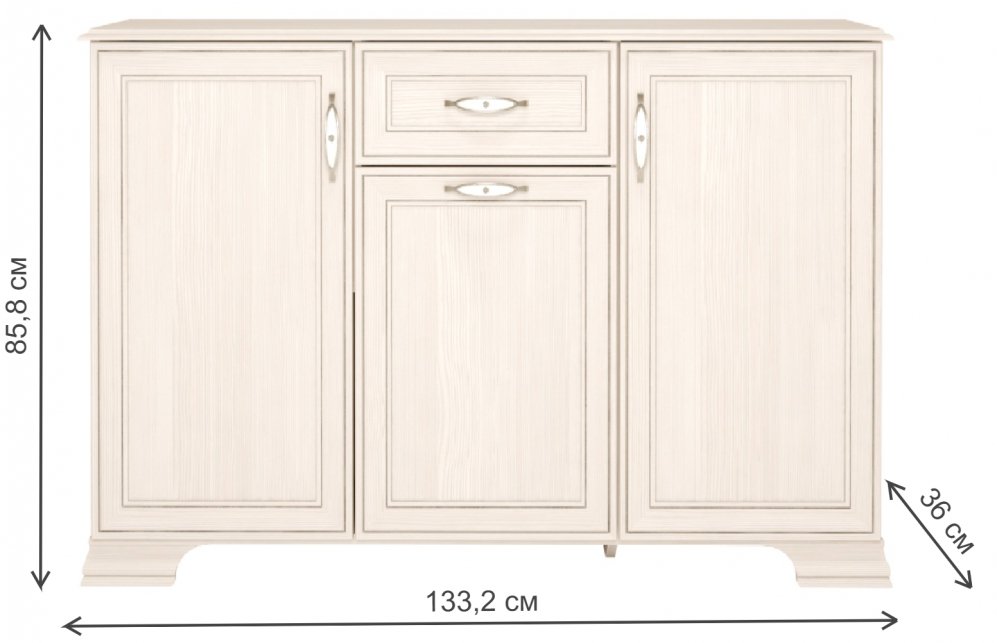 Тумба Венеция 14 с ящиком бодега светлая