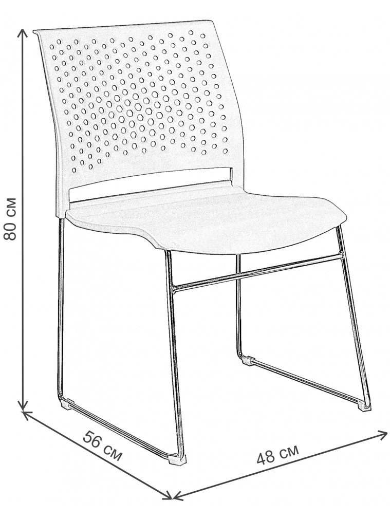 Кресло RCH D918 чёрный пластик