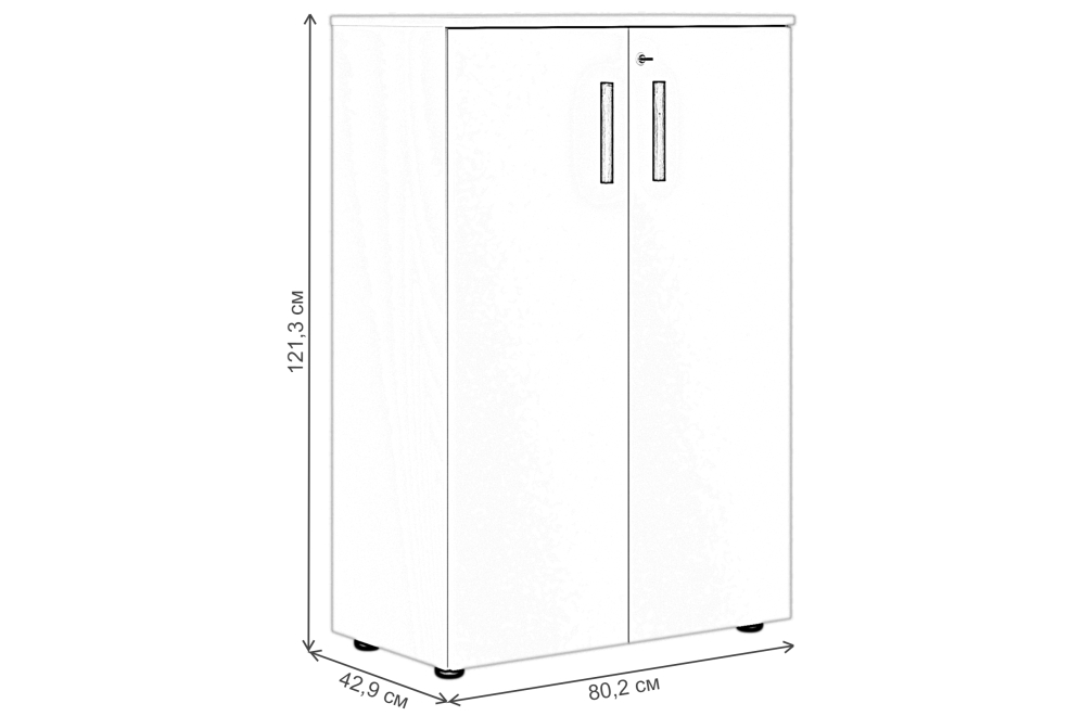 Тумба Forta FMC 80.1Z черный графит